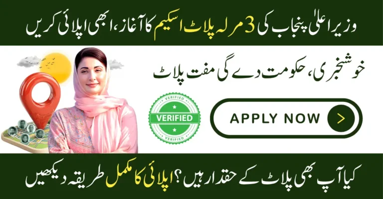 CM Punjab 3 Marla Scheme 2026