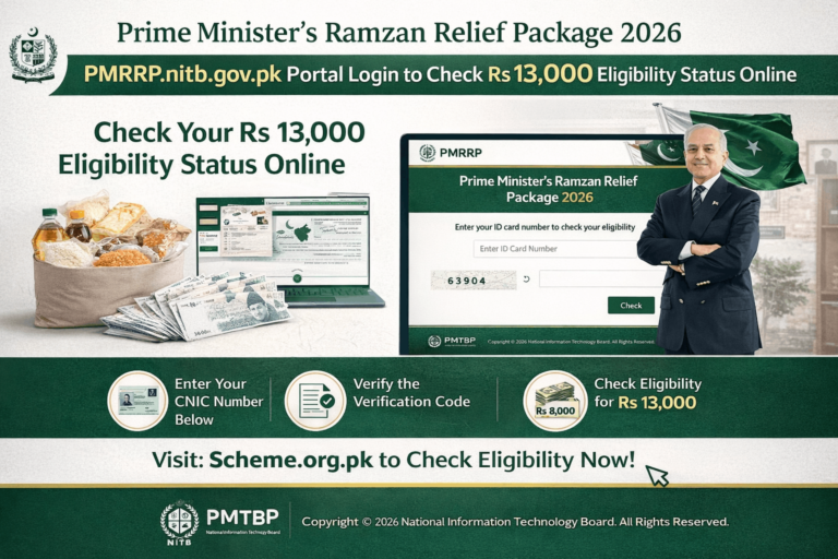 PMRRP.nitb.gov.pk Portal Login 2026