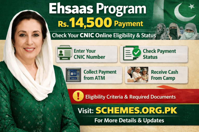 Ehsaas Program 2026 Rs 14,500 payment