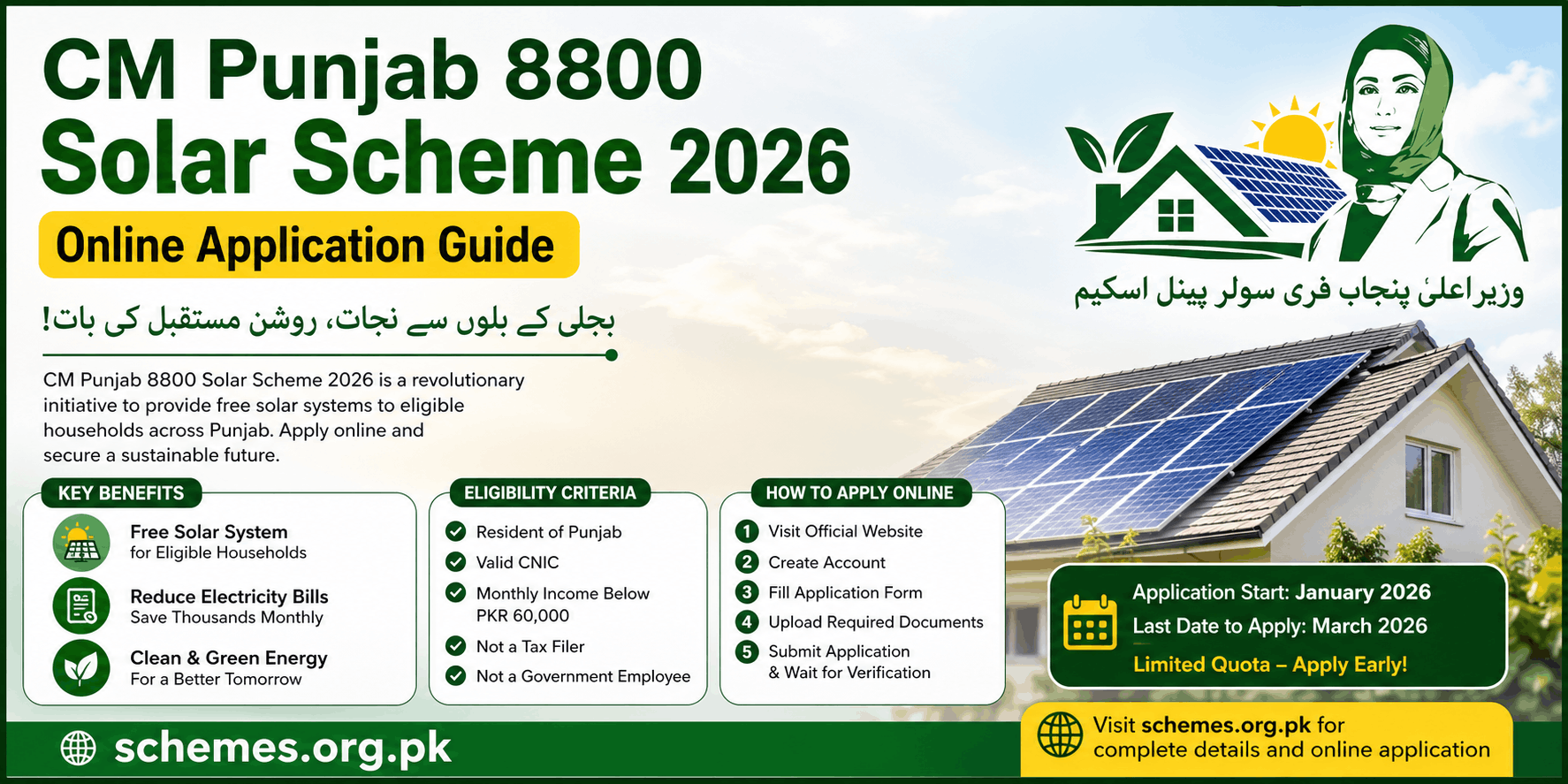 CM Punjab 8800 Solar Scheme 2026