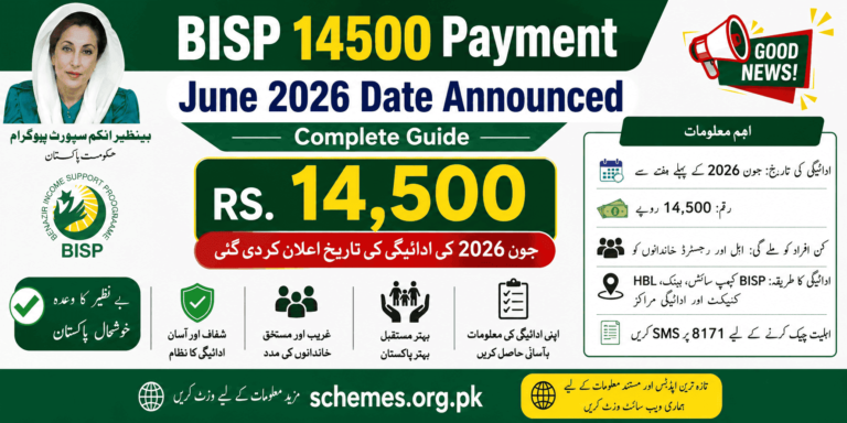 BISP 14500 Payment June 2026 Date Announced: Complete Guide 8 BISP 14500 Payment release date