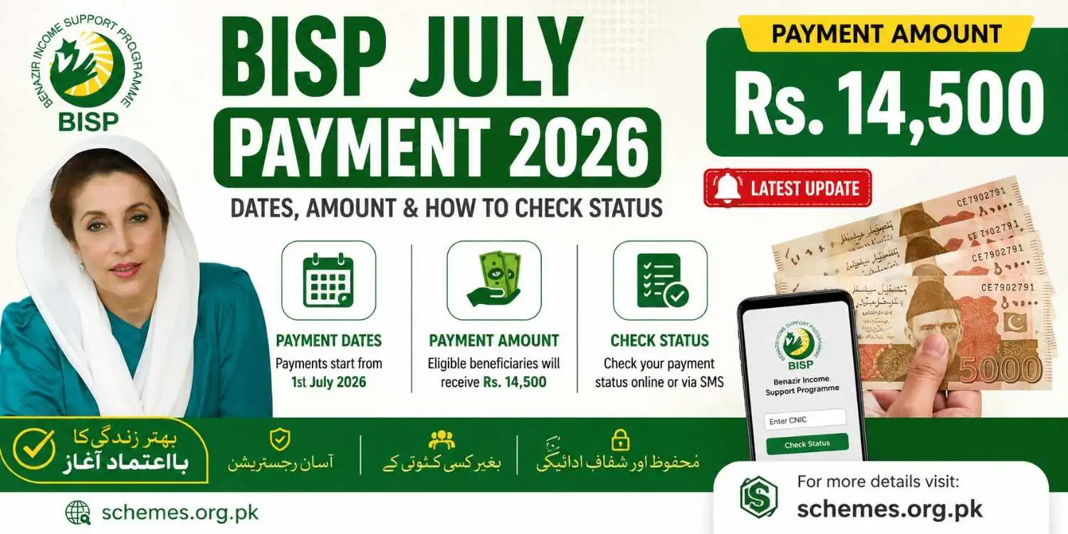 BISP July Payment 2026 Dates, Amount & How to Check Status 1 BISP July Payment released