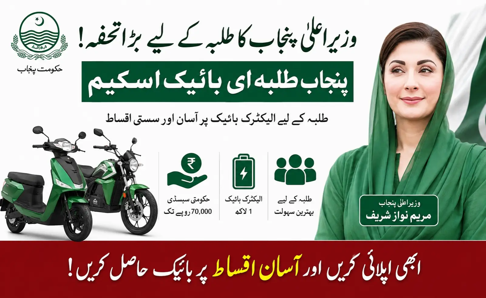 CM Female E-Bike Scheme 2026 Registration, Subsidy & Installments Guide 1 CM Female E-Bike Scheme 2026 Registration