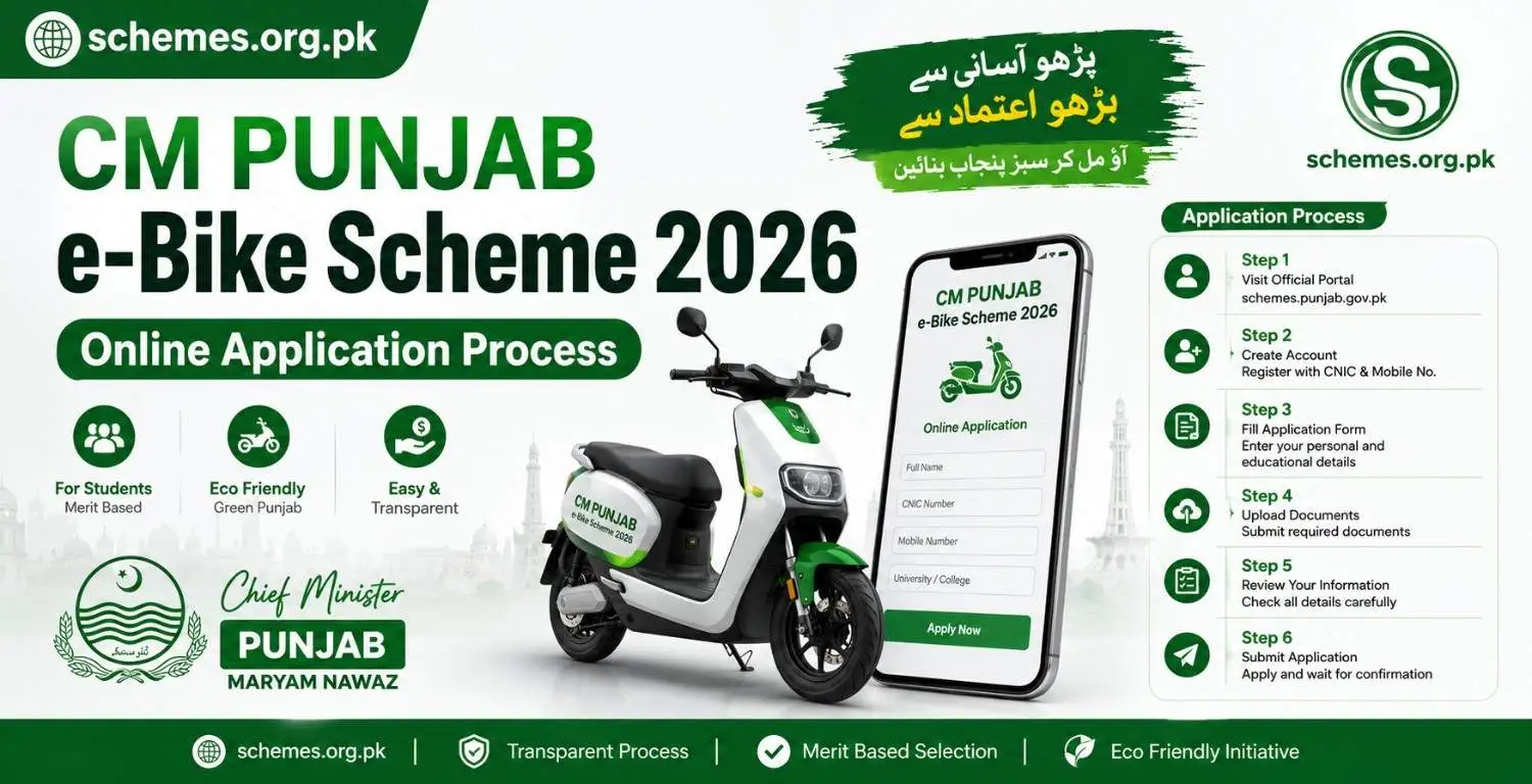 CM Punjab e-Bike Scheme 2026 Online Application Process 1 CM Punjab e-Bike Scheme 2026
