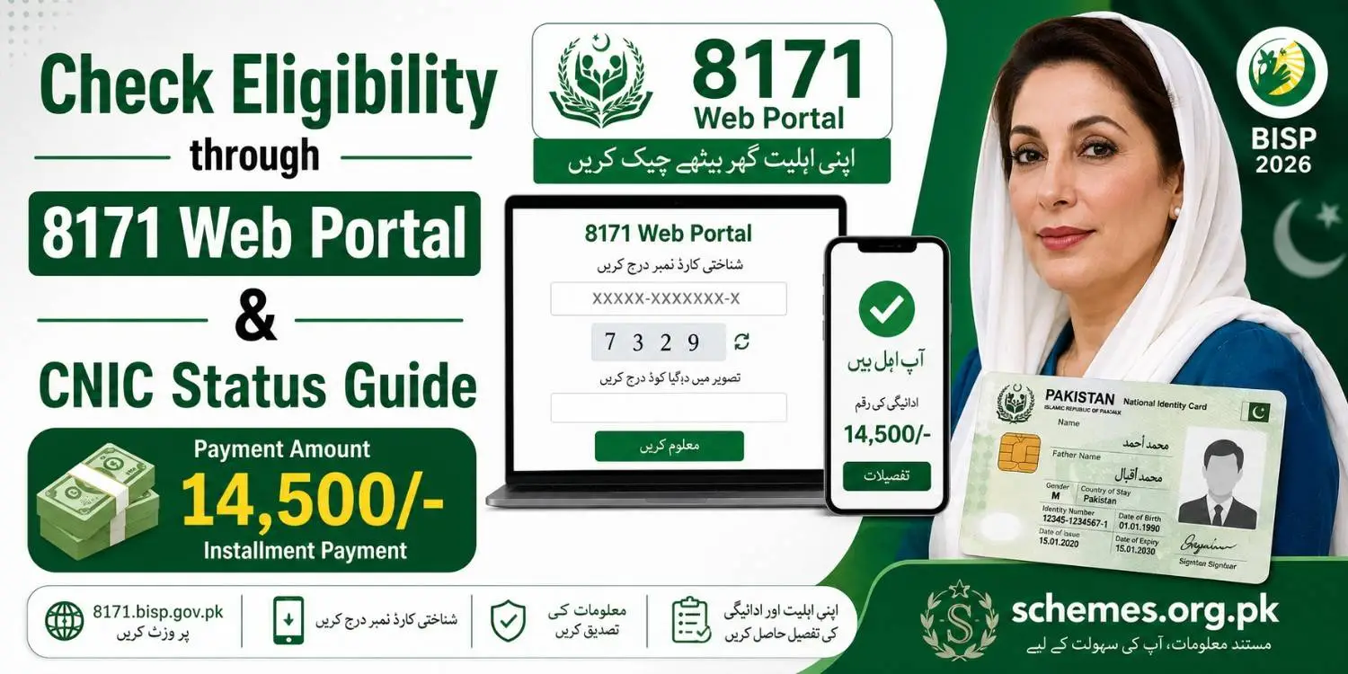 Check eligibility through 8171 Web Portal CNIC Status Guide 1 Check eligibility through 8171 Web Portal 2026
