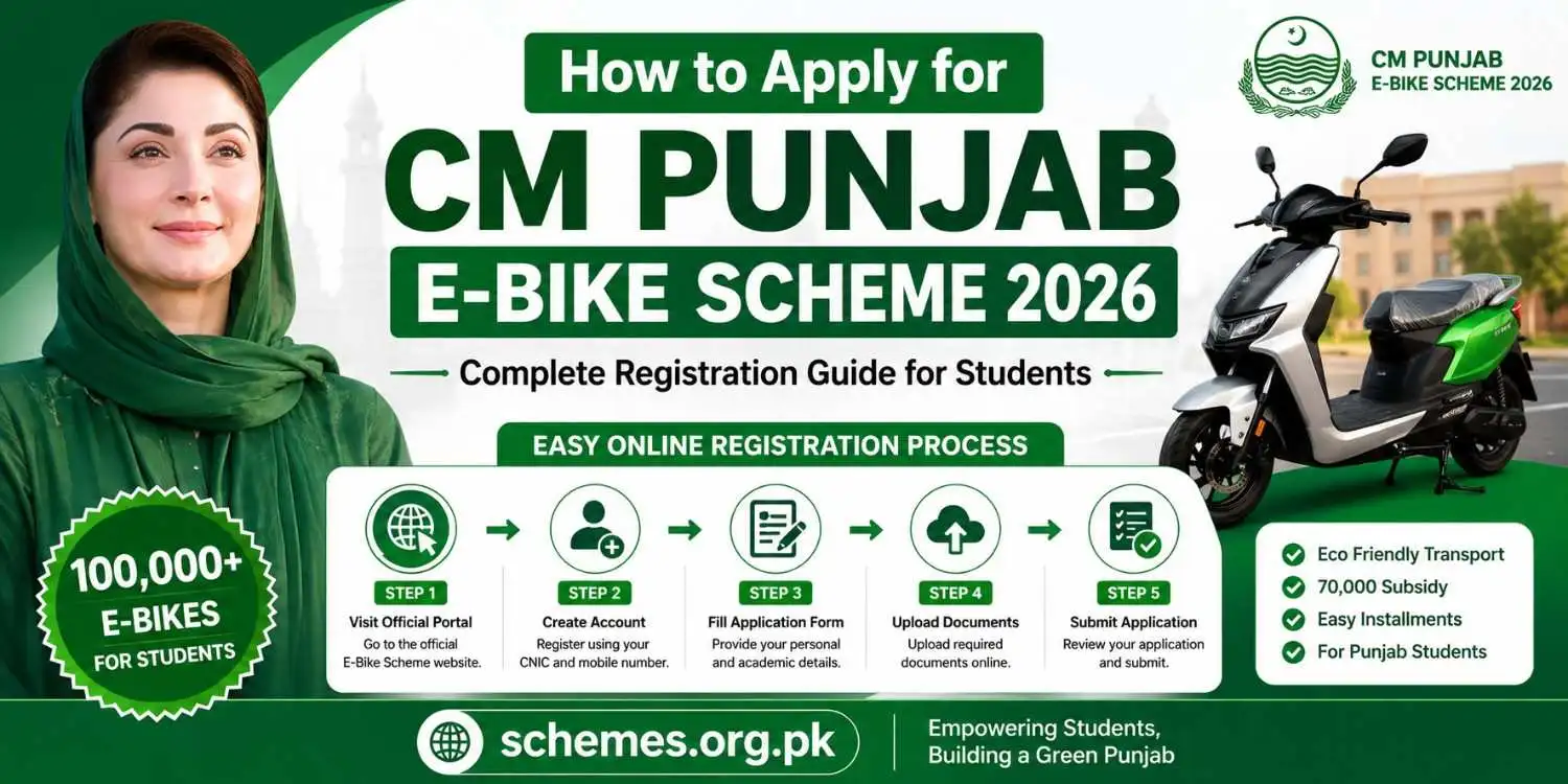How to Apply for CM Punjab E-Bike Scheme 2026: Complete Registration Guide for Students 1 How to Apply for CM Punjab E-Bike Scheme 2026